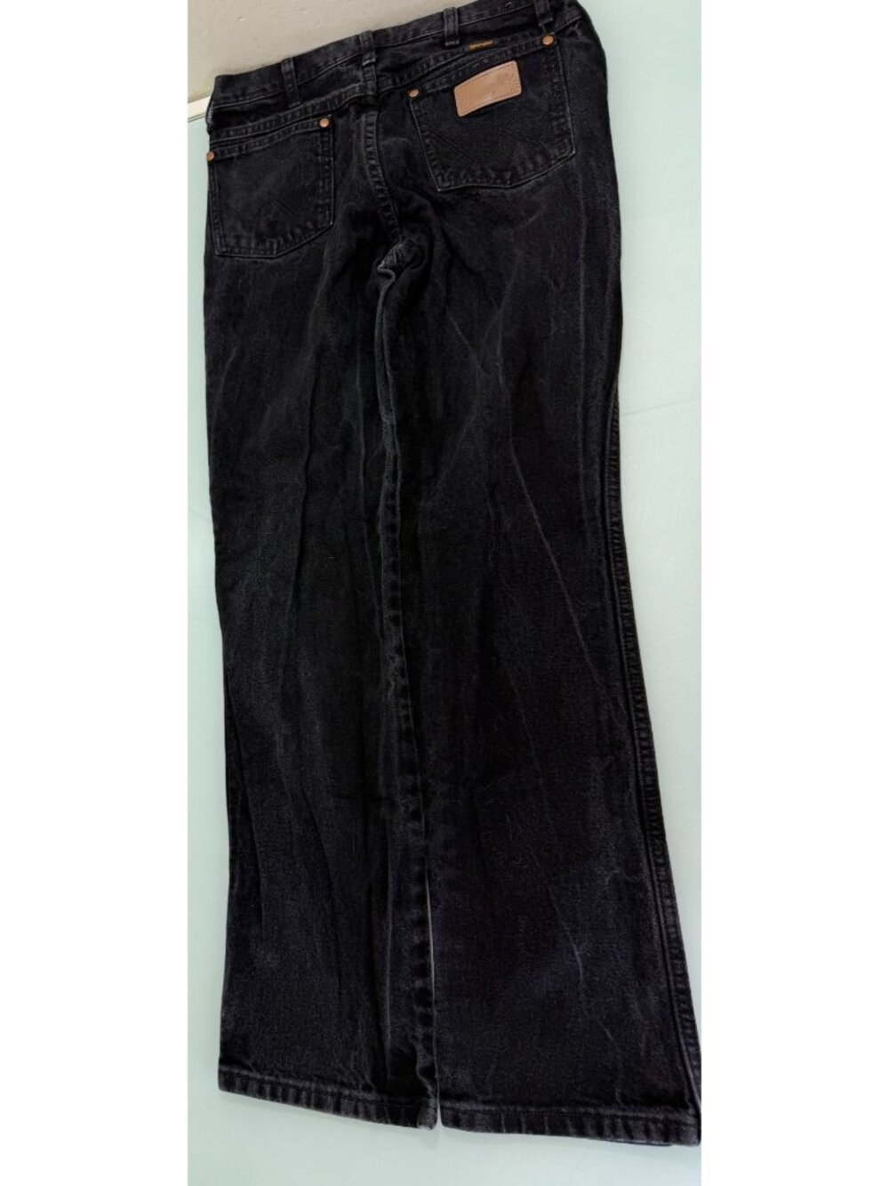 Vintage Wrangler Jeans Men 32X32 Black Denim A103 4020 Cowboy Cut 936WBK Western